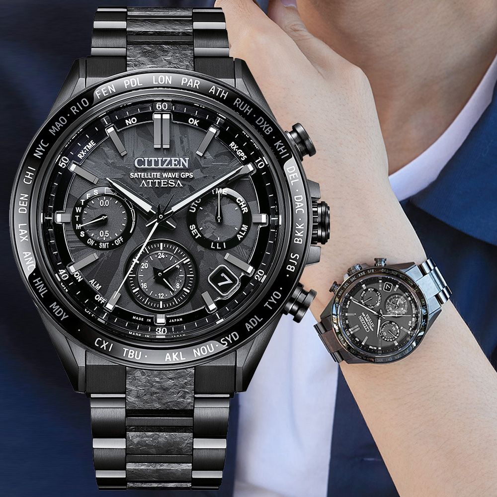 CITIZEN 星辰 GENTS GPS衛星對時 鈦金屬 光動能腕錶 父親節 禮物 送禮 推薦 CC4067-66E