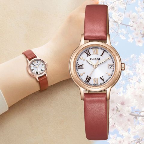 CITIZEN 星辰 Wicca 公主系列 太陽能優雅小巧淑女腕錶 KH4-963-14