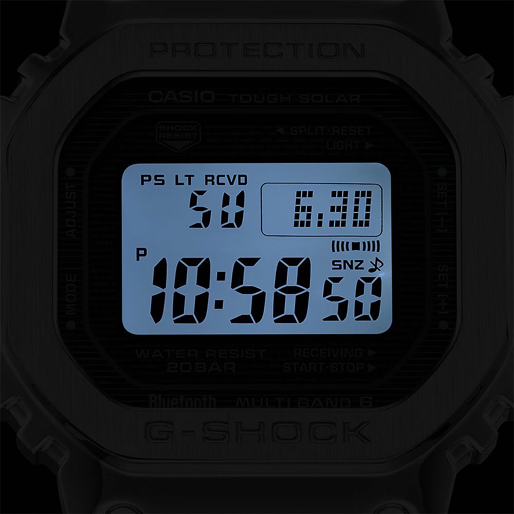 PROTECTIONCASIO TOUGH SOLARSHOCK RELIGHTSET SET PS LT RCVDSNZWATER RESIST20ARBluetoothRECEIVINGSTART-MULTIBAND BG-SHOCKMODE ADJUST