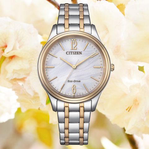 CITIZEN 星辰 LADYS 光動能 日式簡約 淑女腕錶 EM0416-78A