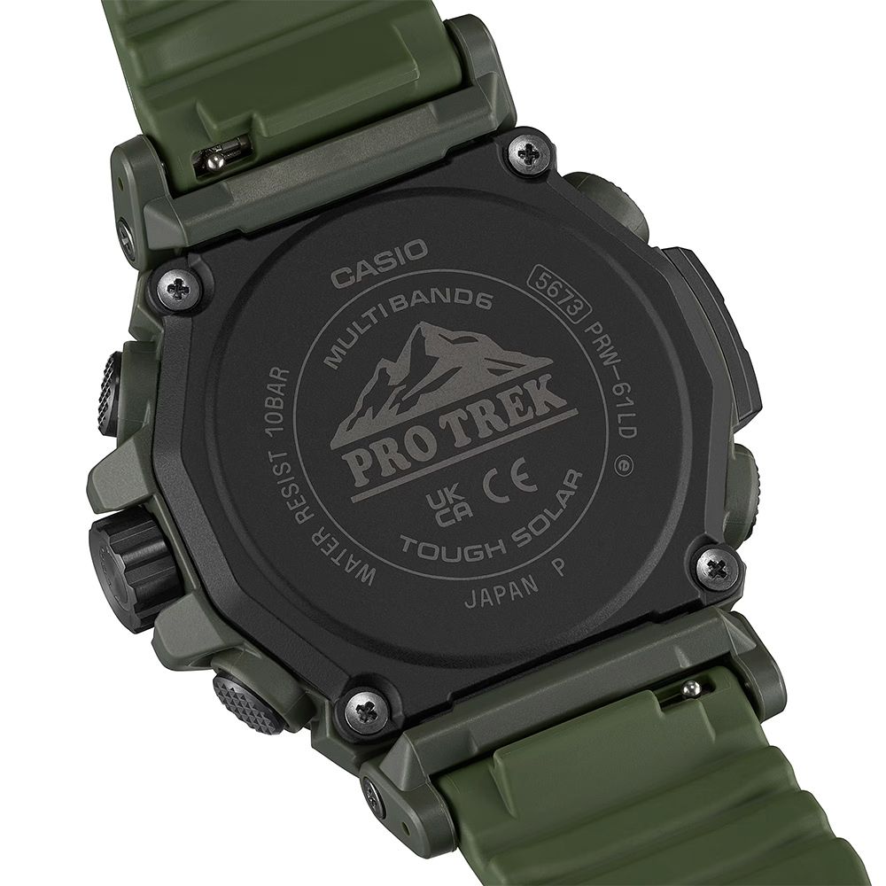 WATER  10BARCASIOMULTIBANDSPRO TREK TOUGHJAPANSOLAR5673 PRW-61LD