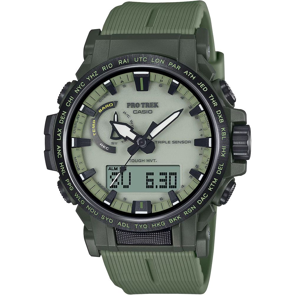 CASIO 卡西歐 PRO TREK 登山系列太陽能戶外手錶 PRW-61LD-3