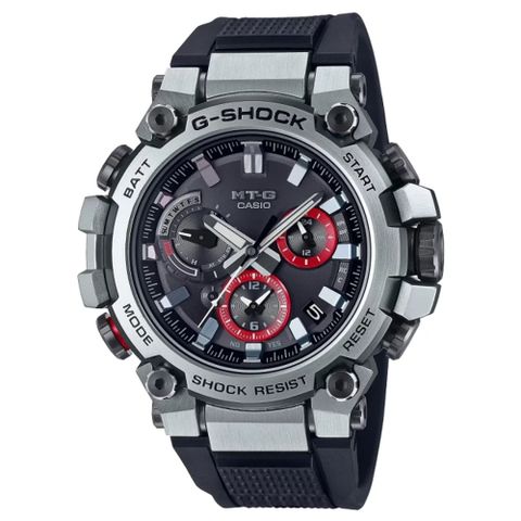 CASIO 卡西歐 G-SHOCK MT-G系列 太陽能x藍牙連線 多功能電波腕錶 母親節 禮物 推薦 MTG-B3000-1A