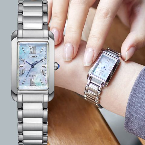 CITIZEN 星辰 L系列 光動能大三針珍珠貝女錶 EW5620-55N