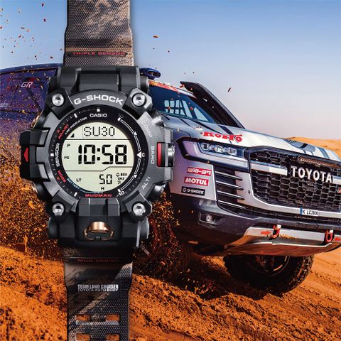CASIO 卡西歐 G-SHOCK MASTER of G系列 TLC聯名款 多功能腕錶 禮物 推薦 GW-9500TLC-1