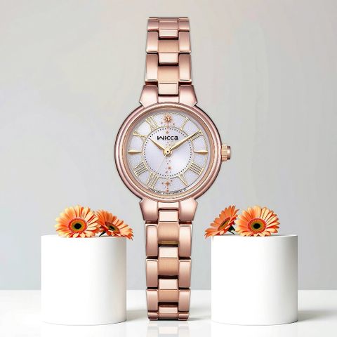 CITIZEN 星辰 Wicca 魔法閃耀 台灣限定 太陽能女錶-23.5mm KP2-167-15