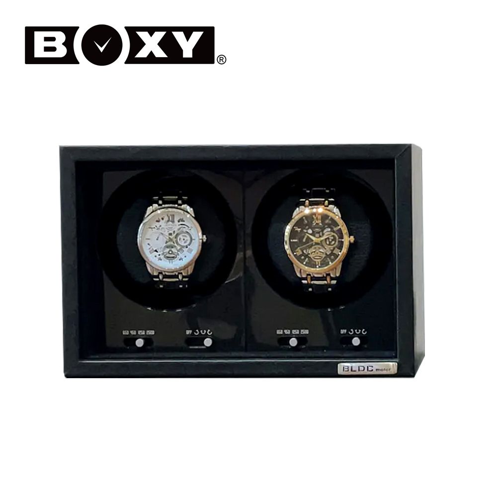 BOXY 【手錶自動上鍊盒】【大錶專用】Safe ECO-04 PLUS 2支裝 4種模式 機械錶專用 旋轉盒 可放保險箱