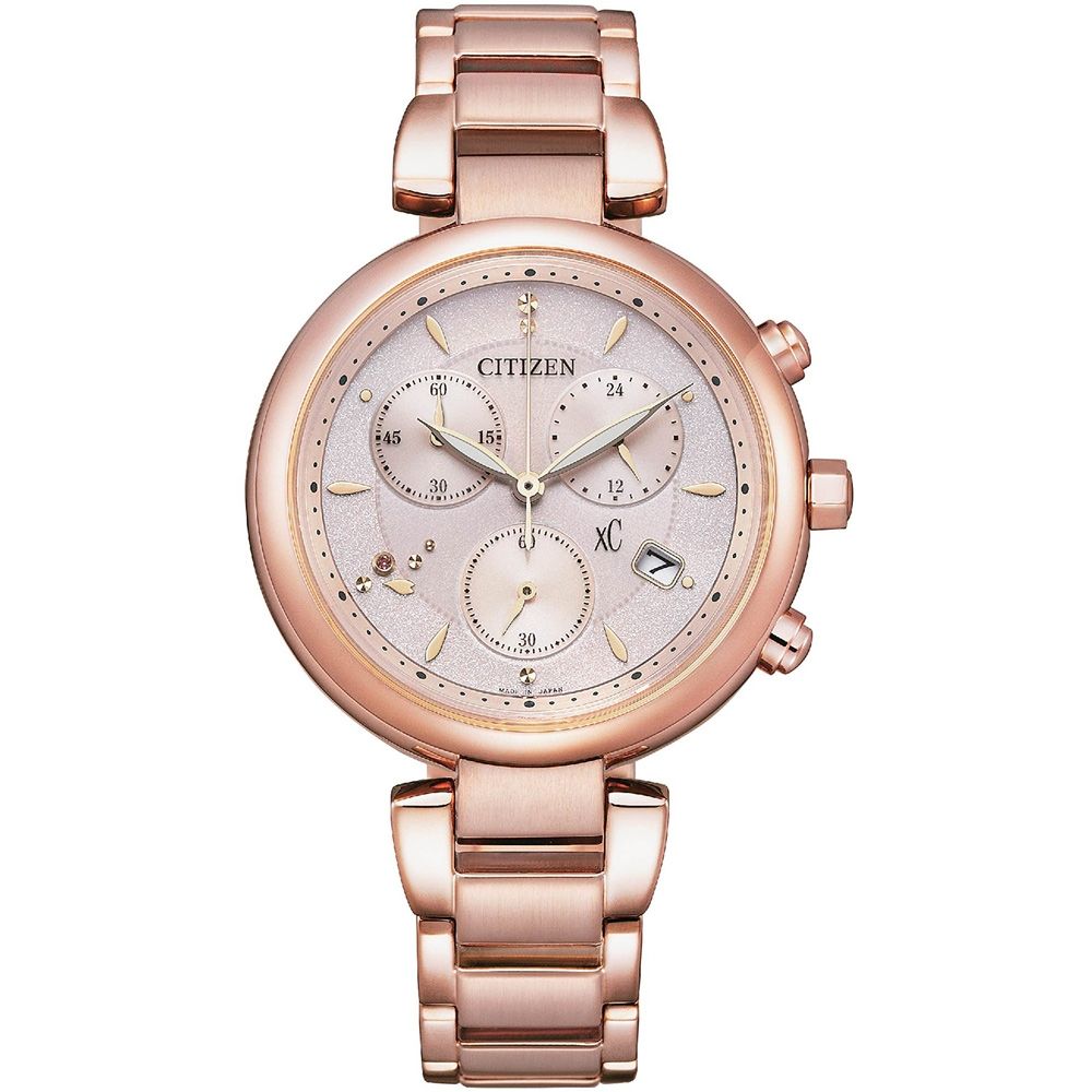 CITIZEN 星辰  XC心蕊台灣限定代言人光動能計時女錶(FB1452-66W)35mm 出貨方式