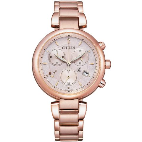 CITIZEN 星辰 XC心蕊台灣限定代言人光動能計時女錶(FB1452-66W)35mm 出貨方式