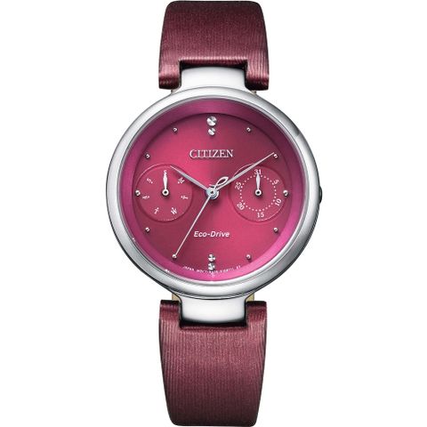 CITIZEN L系列經典紅色優雅光動能腕錶FD1100-10X