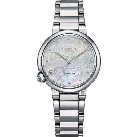 CITIZEN 星辰  L系列 光動能大三針星雲女錶 EM0910-80D