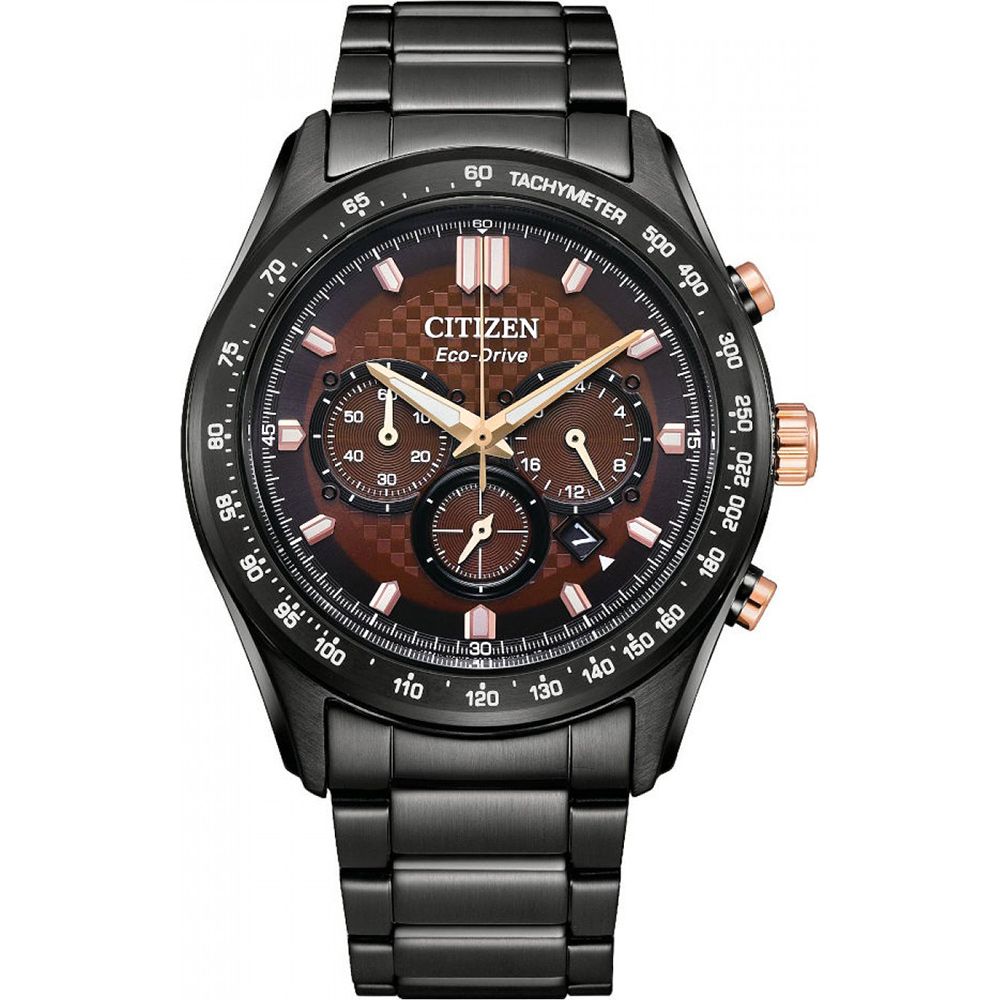 CITIZEN 星辰   光動能格紋計時手錶 CA4534-81X