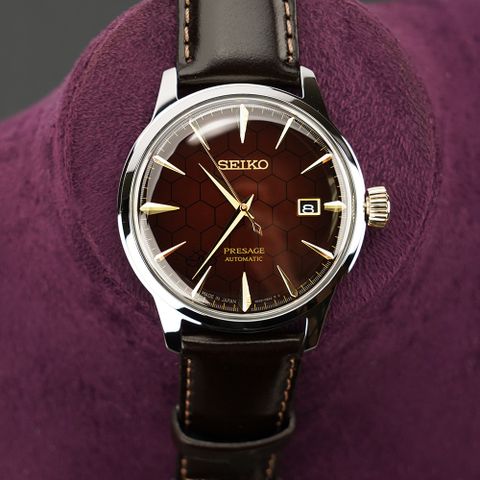 SEIKO 精工 Presage 石榴蜂蜜 台灣70週年調酒機械錶-40.5mm(SRPL21J1/4R35-01T0R)