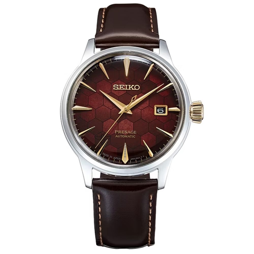 SEIKO 精工 PRESAGE 台灣70週年 石榴蜂蜜調酒 限量機械腕錶 雙11 特惠 (SRPL21J1/4R35-01T0R)