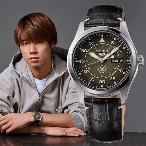 SEIKO 精工 5 Sports系列 堀米雄斗限定 機械腕錶 (SRPL31K1/4R36-16X0C)