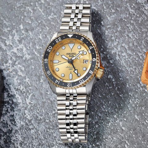 SEIKO 精工 在台70週年紀念 5 Sports GMT機械錶-42.5mm(SSK044K1/4R34-00M0K)