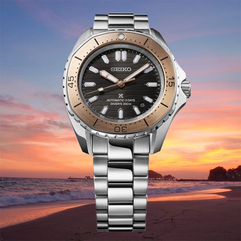 SEIKO 精工 Prospex 度假系列 多邊形300米潛水錶 機械錶(SPB485J1/6R55-00J0N)