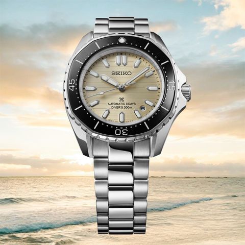 SEIKO 精工 Prospex 度假系列 多邊形300米潛水錶 機械錶(SPB481J1/6R55-00J0S)