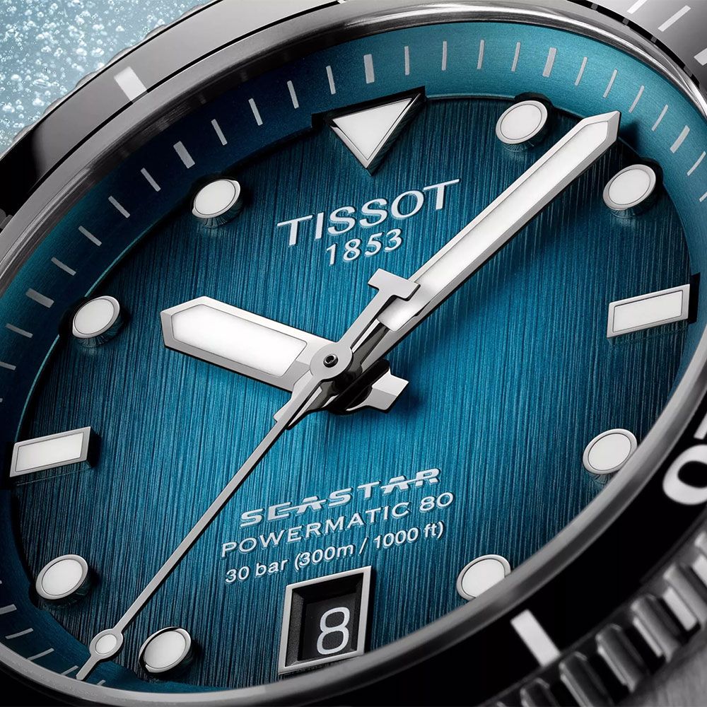TISSOT 天梭 Seastar 1000 海星300米潛水機械錶-藍/40mm T1208071109100
