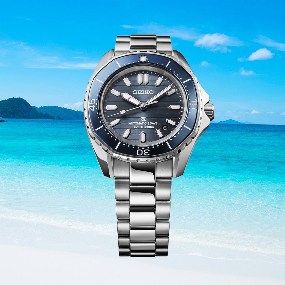 SEIKO 精工 PROSPEX 多邊形錶殼 300米 潛水機械腕錶 父親節 禮物 送禮 推薦 (6R55-00G0D/SPB453J1)