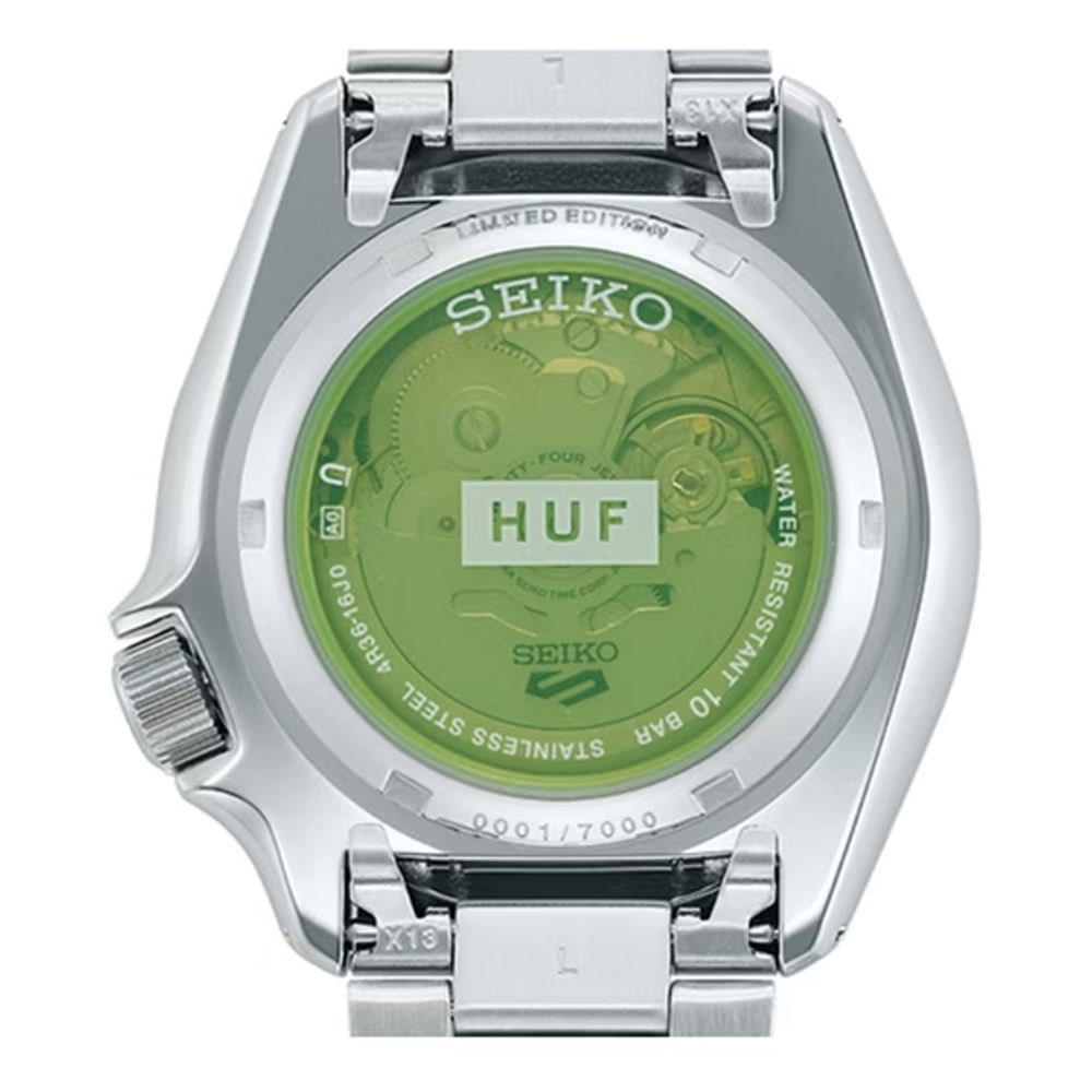 SEIKO 精工 5 Sports HUF 潮牌聯名限量款 機械錶_SK028 SRPL33K1/4R36-16J0N