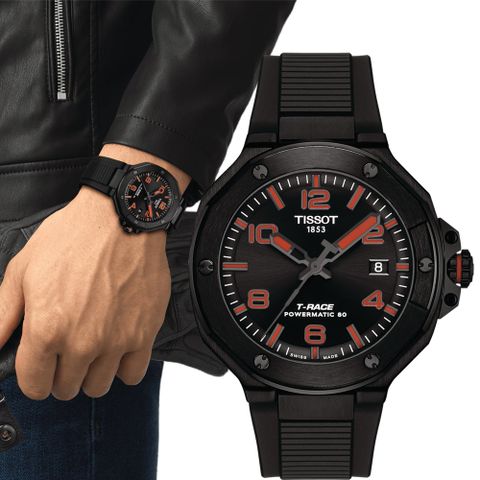 TISSOT 天梭錶 T-Race Powermatic 80 鈦游絲 機械錶 男錶 手錶-T1418073705700