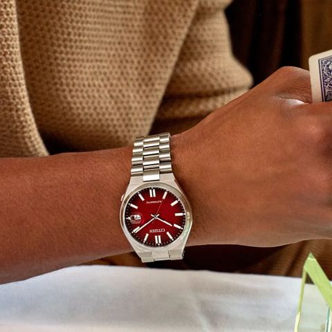 CITIZEN 星辰錶 Mechanical 時尚機械腕錶 男錶 女錶 手錶 指針錶-紅40mm NJ0150-56W