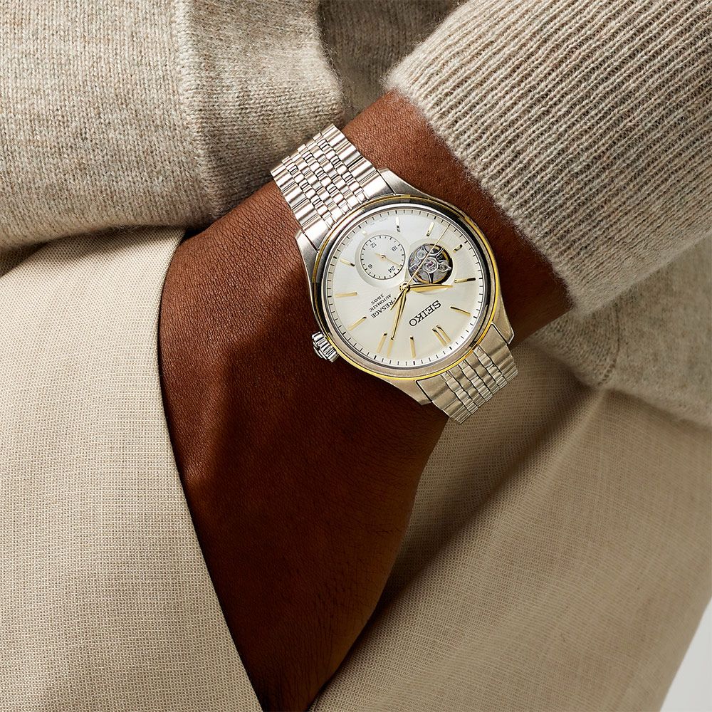 SEIKO 精工 Presage 日式職人開芯機械錶-40.2mm SPB480J1 6R5J-00C0G