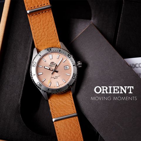 ORIENT 東方錶 Mako系列 鮭魚面 200米機械錶-39.9mm RA-AC0Q05P