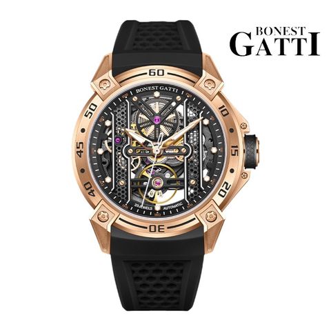 BONEST GATTI 寶加地 BG5805-A1 宇宙系列 鏤空面盤 45mm