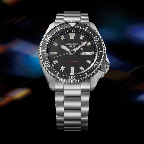 SEIKO 精工 5 Sports SKX 經典復刻機械錶-銀X黑/42.5mm (SRPL85K1/4R36-17K0D)