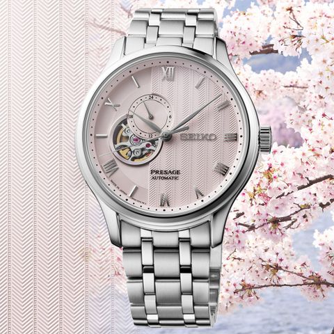 SEIKO 精工 PRESAGE系列 日式庭園經典機械腕錶 (SSA465J1/4R39-00W0F)