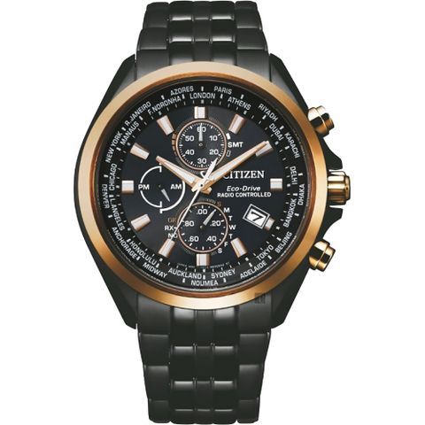 CITIZEN 星辰 廣告款 光動能萬年曆電波手錶 AT8206-81L