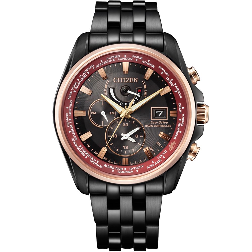 CITIZEN 星辰 限量 台灣25周年限定 光動能電波手錶 AT9124-88E