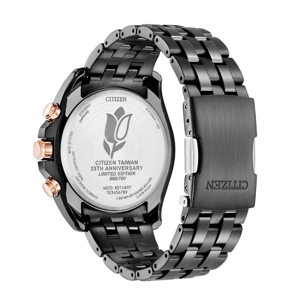 CITIZEN 星辰 限量 台灣25周年限定 光動能電波手錶 AT9124-88E