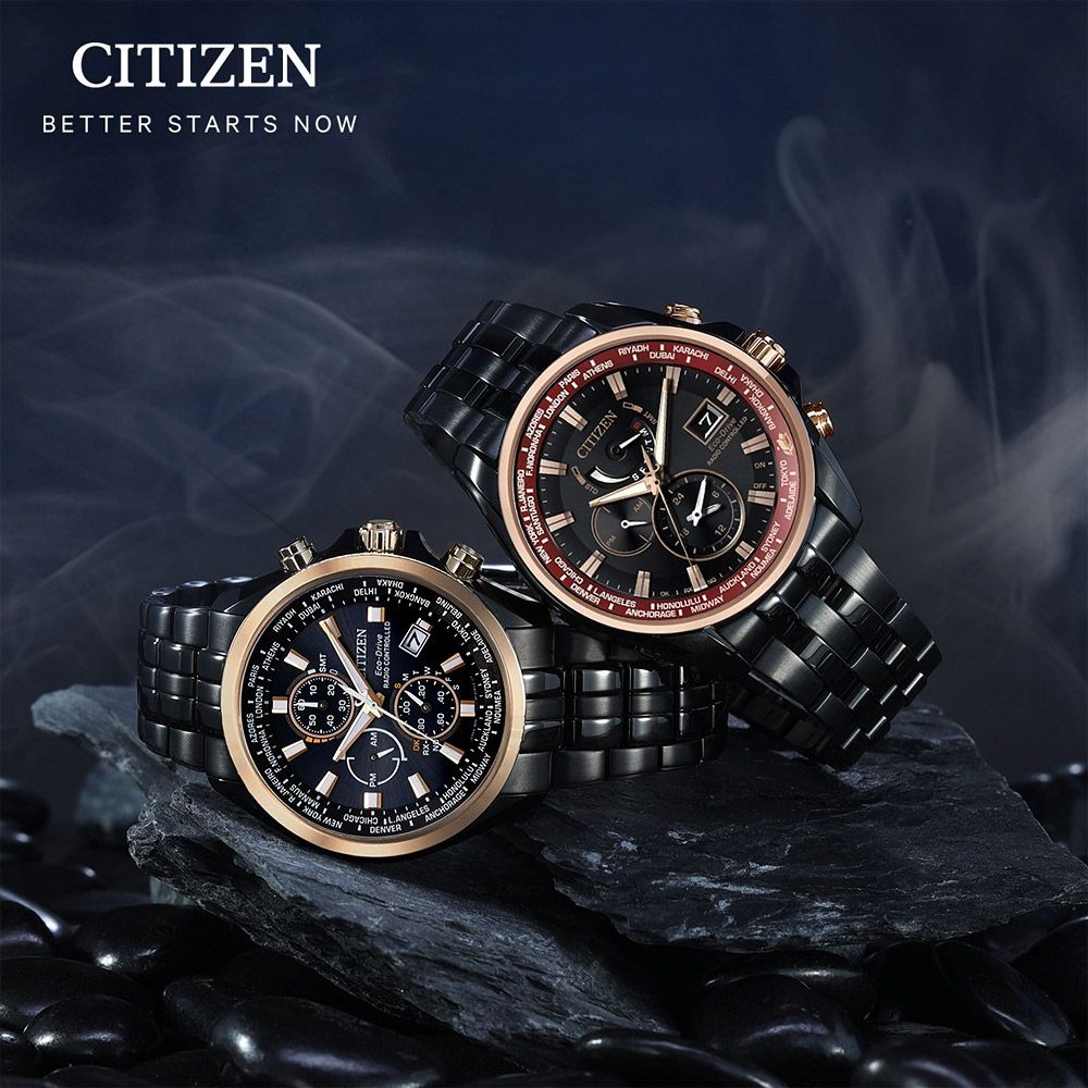 CITIZEN 星辰 限量 台灣25周年限定 光動能電波手錶 AT9124-88E