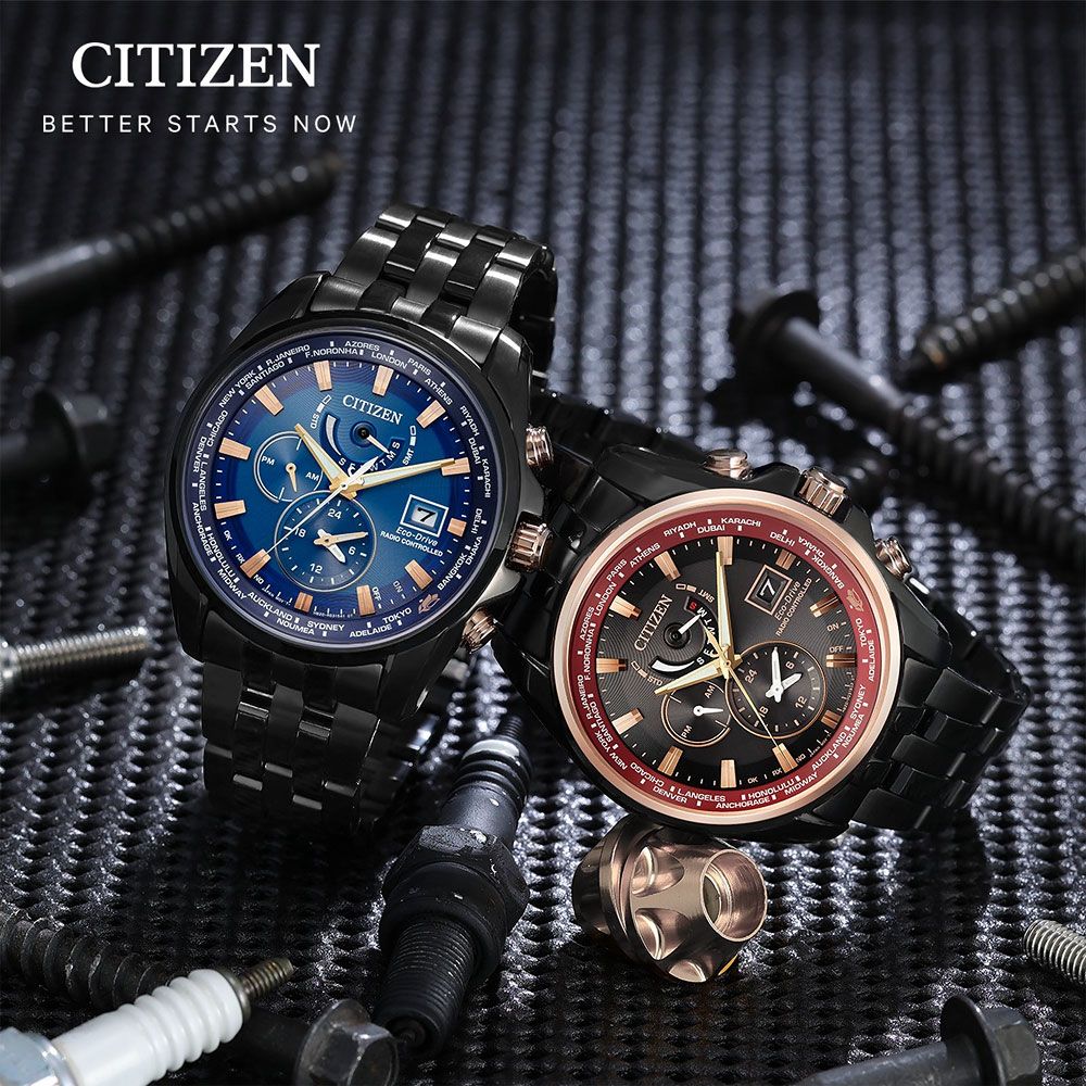 CITIZEN 星辰 限量 台灣25周年限定 光動能電波手錶 AT9124-88E