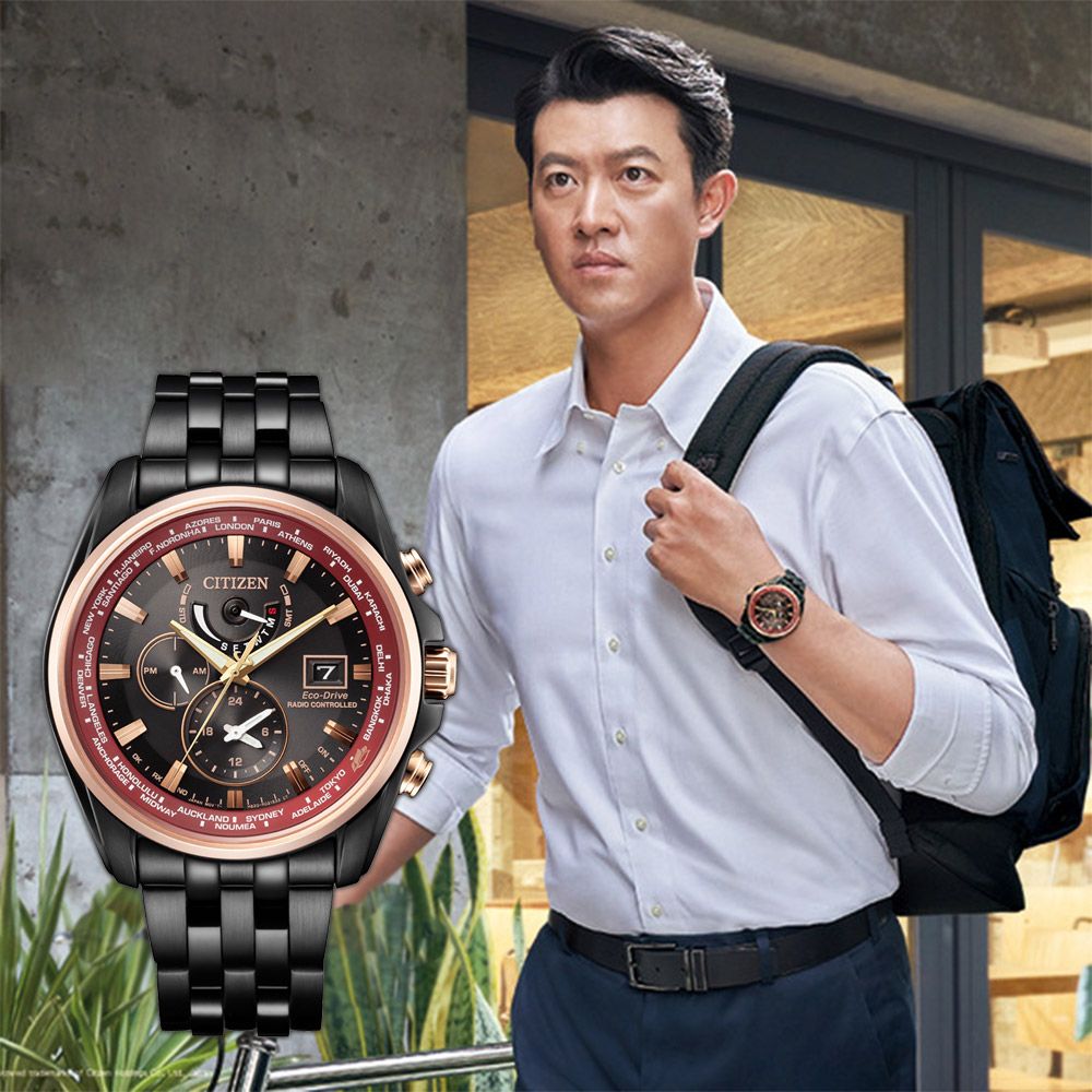 CITIZEN 星辰   限量 台灣25周年限定 光動能電波手錶 AT9124-88E