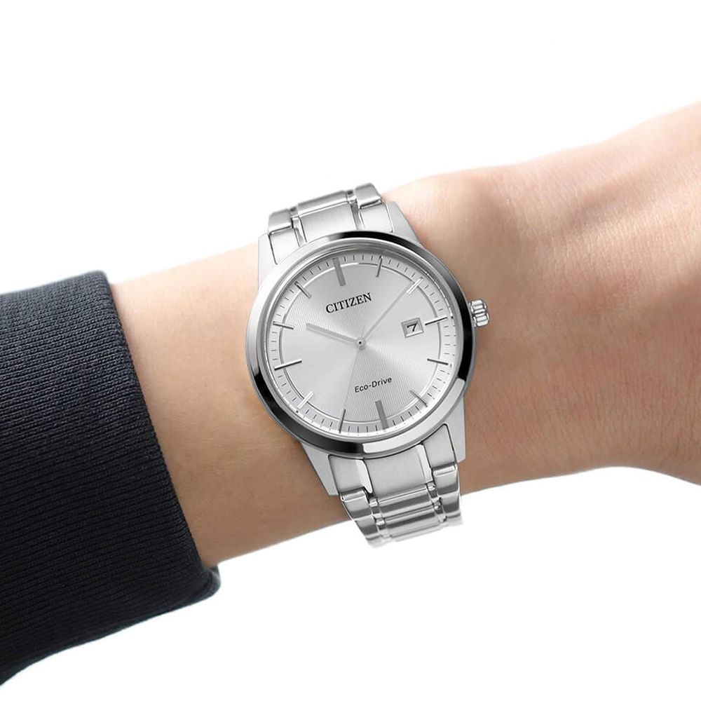 CITIZEN 星辰 光動能簡約大三針手錶-40mm AW1231-66A