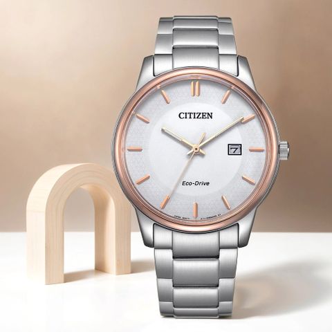 CITIZEN 星辰 光動能經典手錶-白/40mm BM6979-74A