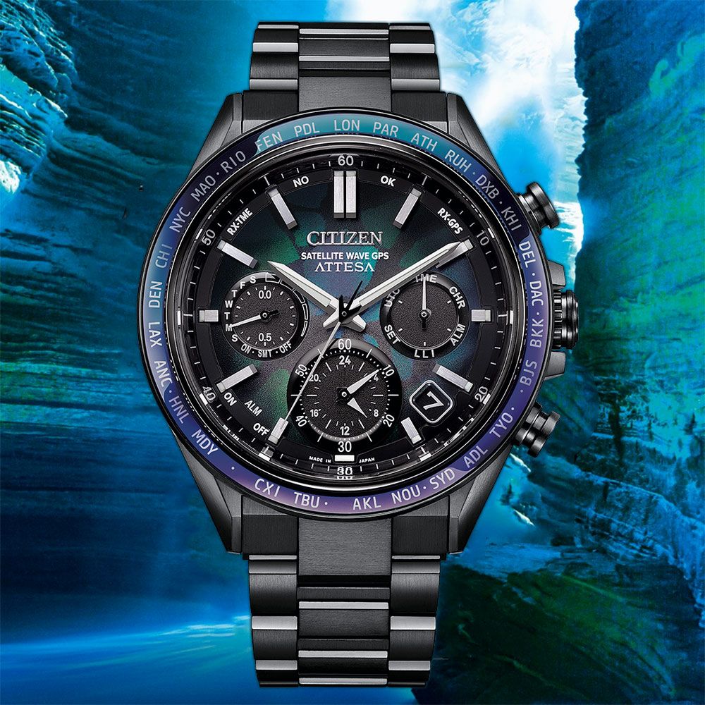 CITIZEN 星辰100週年限量宇宙幻彩鈦金屬光動能電波手錶LAYERS of TIME ATTESA(AT8286-65E) - PChome  24h購物