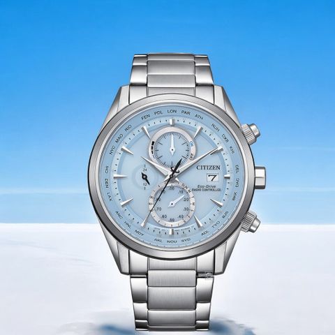 CITIZEN 星辰 空中之鷹 Eco-Drive光動能時計腕錶 男錶 手錶/43mm AT8260-69M