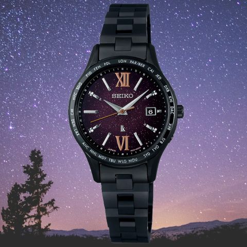 SEIKO 精工 Lukia系列 限量 太陽能電波 時尚腕錶 (SSVV087J/1B35-0AY0P)