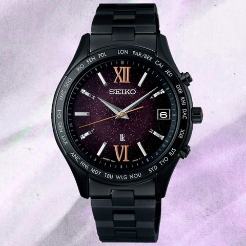 SEIKO 精工 Lukia系列 限量 太陽能 電波時尚腕錶 38.4mm (7B27-0AB0P/SSVH037J)