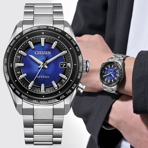 CITIZEN 星辰 GENTS 限量 光動能 鈦金屬 電波對時男錶 CB0288-65L