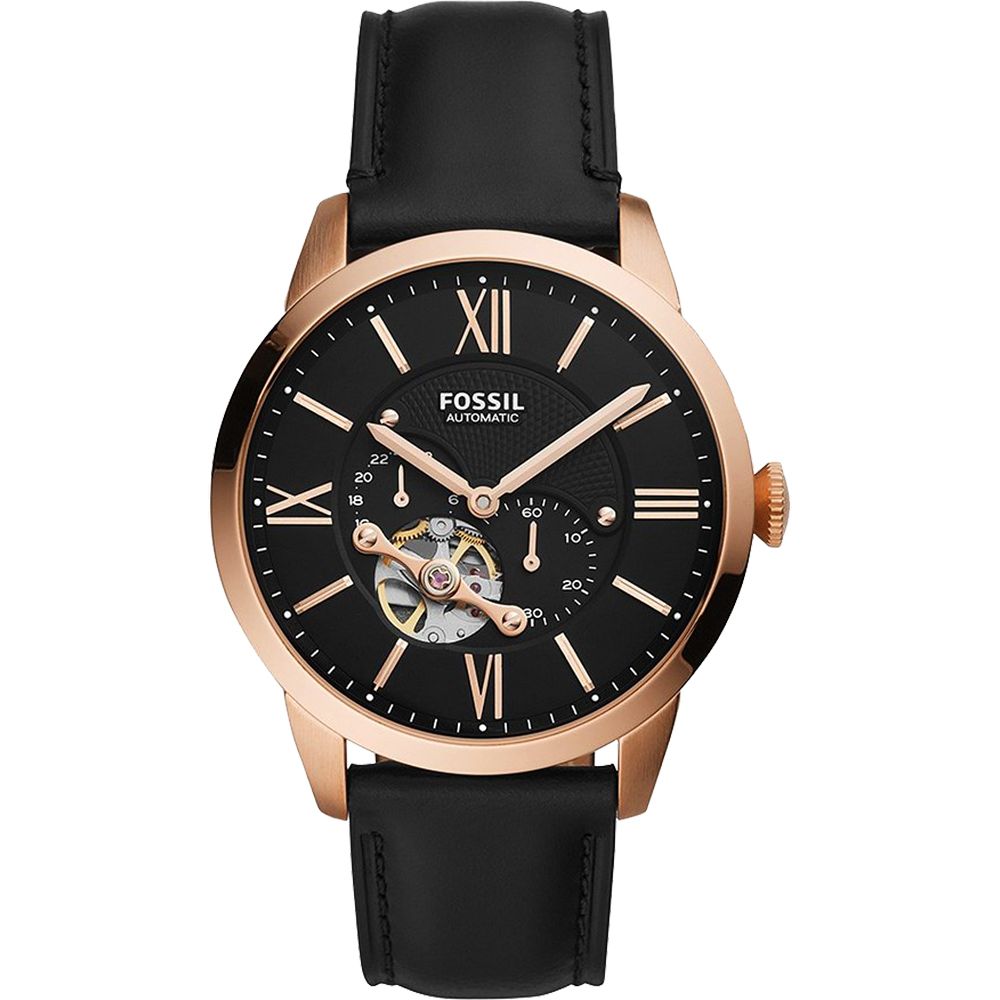 FOSSIL  Townsman 爵士小鏤空機械錶-44mm ME3170