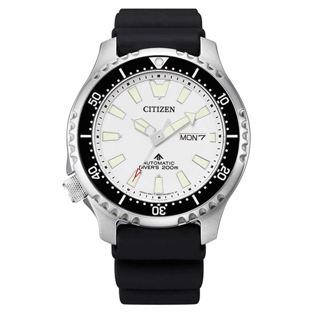 CITIZEN 星辰  PROMASTER 鋼鐵河豚系列 深海潛航限量機械腕錶-白面