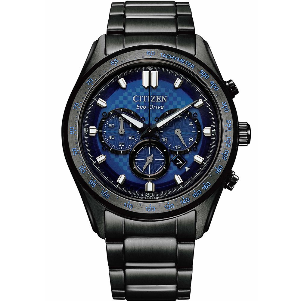 CITIZEN 星辰   型男星燦藍光動能計時手錶(CA4459-85L)43mm