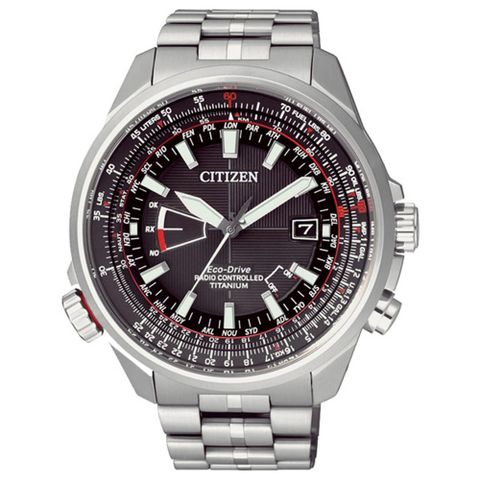 CITIZEN 星辰 Eco-Drive 浮華爵士鈦金屬光動能腕錶-銀