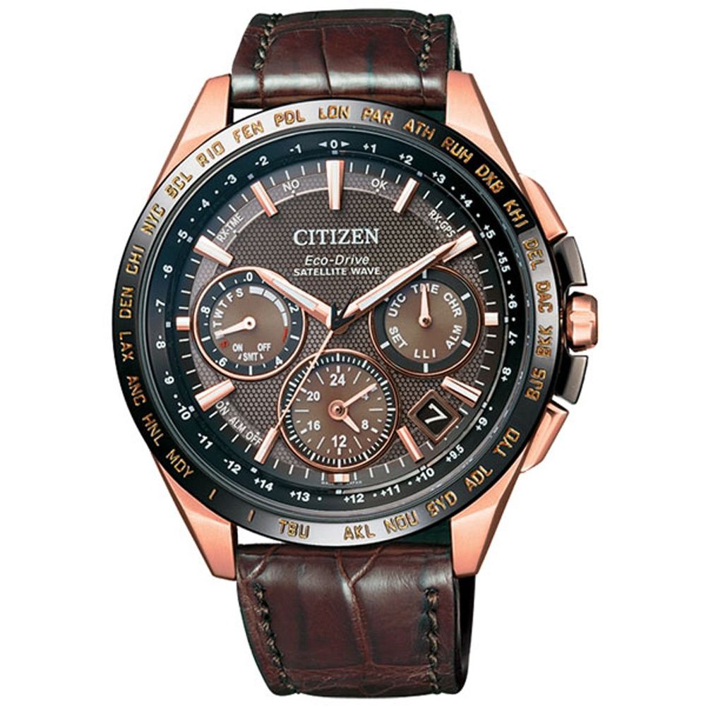 CITIZEN 星辰  Eco-Drive 宇宙航道衛星對時腕錶-CC9016-01E